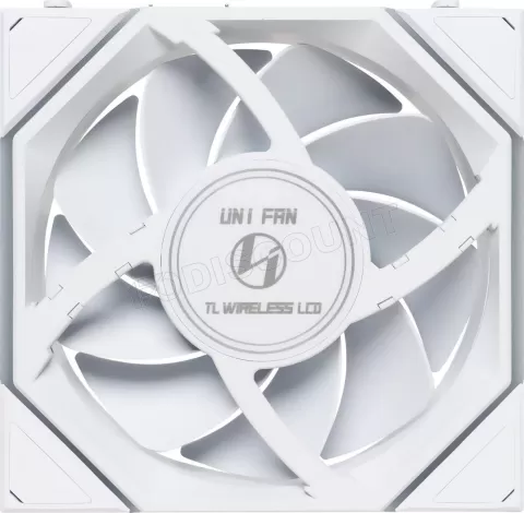 Photo de Ventilateur de boitier Lian Li Uni Fan TL Wireless LCD RGB - 12cm (Blanc)