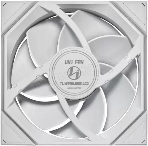 Photo de Ventilateur de boitier Lian Li Uni Fan TL Wireless LCD RGB - 14cm (Blanc)
