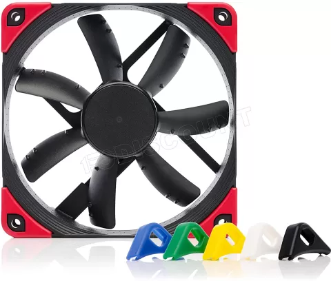Photo de Ventilateur de boitier Noctua NF-S12A PWM 12cm (Noir)