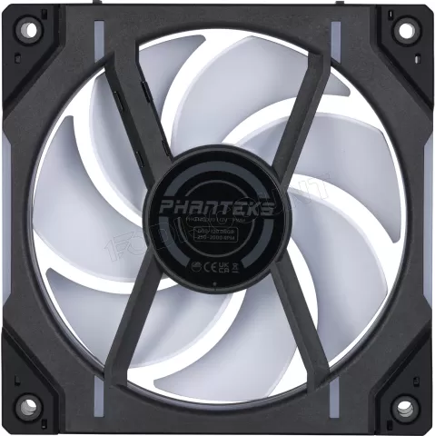 Photo de Ventilateur de boitier Phanteks D30 Regular Airflow RGB - 12cm (Noir)