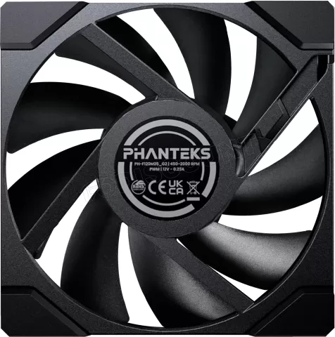 Photo de Ventilateur de boitier Phanteks M25 Gen2 - 12cm (Noir)