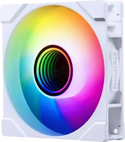 Photo de Ventilateur de boitier Phanteks M25 Gen2 Reverse RGB - 12cm (Blanc)