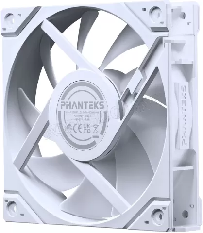 Photo de Ventilateur de boitier Phanteks M25 Gen2 Reverse RGB - 12cm (Blanc)
