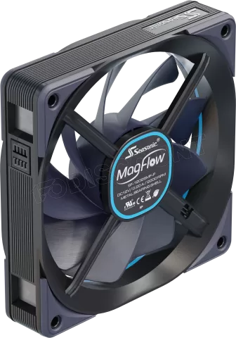 Photo de Ventilateur de boitier Seasonic MagFlow - 12cm (Noir)