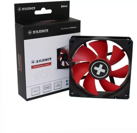 Photo de Ventilateur de boitier Xilence Performance C XPF80 8cm (Noir/Rouge)