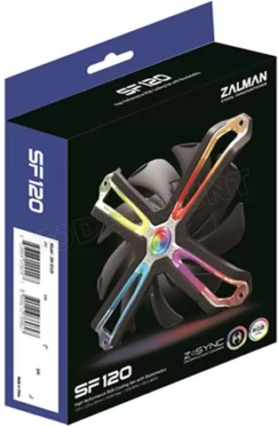 Photo de Ventilateur de boitier Zalman SF120 RGB - 12cm (Noir)