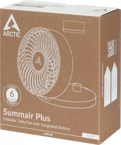 Photo de Ventilateur de bureau sur batterie Arctic Summair Plus (Blanc)
