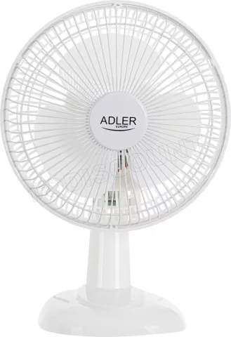 Photo de Ventilateur de table Adler AD 7301- Ø 15cm (Blanc)