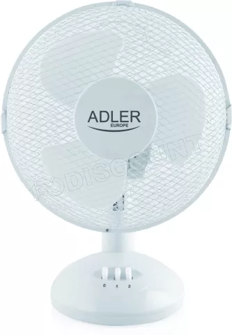 Photo de Ventilateur de table Adler AD 7302 - Ø 23cm (Blanc)
