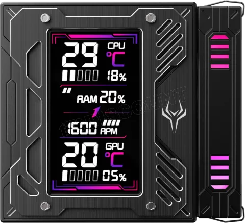 Photo de Ventilateur pour processeur 1stPlayer Frosty RGB (Noir)