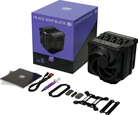 Photo de Ventilateur pour processeur Cooler Master V8 Ace 3DHP (Noir) CoolerMaster Kühler V8 Ace 3DHP Black AMD