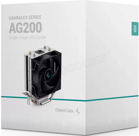 Photo de Ventilateur pour processeur DeepCool AG200 (Noir)