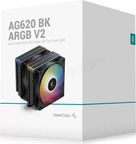 Photo de Ventilateur pour processeur DeepCool AG620 V2 RGB (Noir)