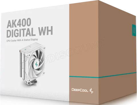 Photo de Ventilateur pour processeur DeepCool AK400 Digital RGB (Blanc)