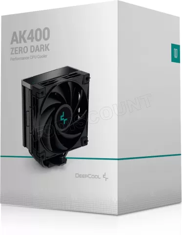 Photo de Ventilateur pour processeur DeepCool AK400 Zero Dark (Noir)