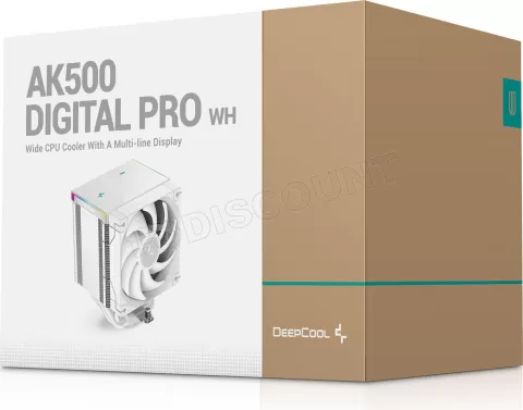 Photo de Ventilateur pour processeur DeepCool AK500 Digital Pro RGB (Blanc)