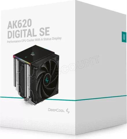 Photo de Ventilateur pour processeur DeepCool AK620 Digital SE RGB (Noir)