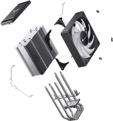Photo de Ventilateur pour processeur Jonsbo CR-1000 Evo RGB (Noir)