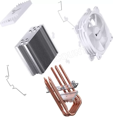 Photo de Ventilateur pour processeur Jonsbo CR-1400E RGB (Blanc)