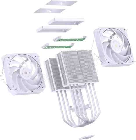 Photo de Ventilateur pour processeur Jonsbo HX6280 RGB (Blanc)