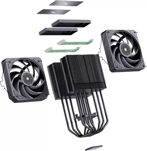 Photo de Ventilateur pour processeur Jonsbo HX6280 RGB (Noir)