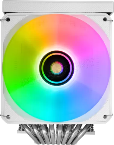 Photo de Ventilateur pour processeur Mars Gaming MCPU-LCDPro RGB (Blanc)