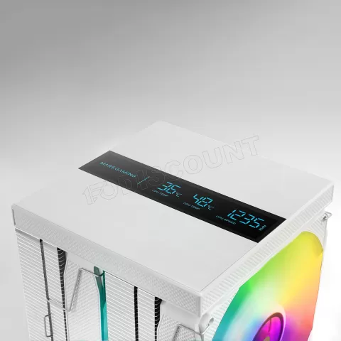 Photo de Ventilateur pour processeur Mars Gaming MCPU-LCDPro RGB (Blanc)
