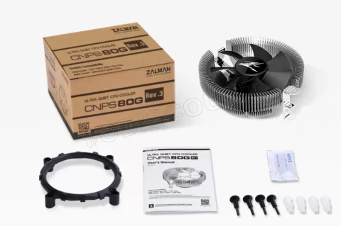 Photo de Ventilateur pour processeur Zalman CNPS80G Rev.3 (Noir)