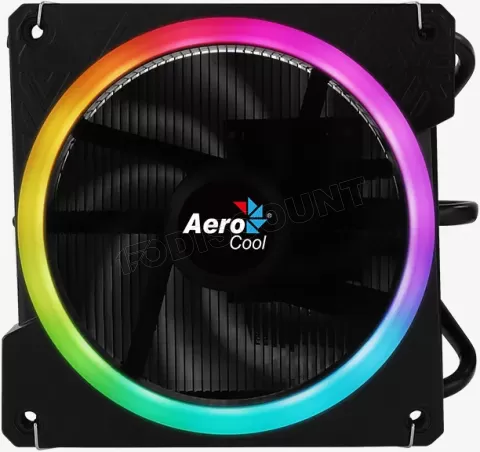 Photo de Ventilateur processeur AeroCool Cylon 3H PWM RGB (Noir)