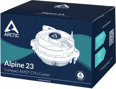 Photo de Ventilateur processeur Arctic Alpine 23 (Noir)
