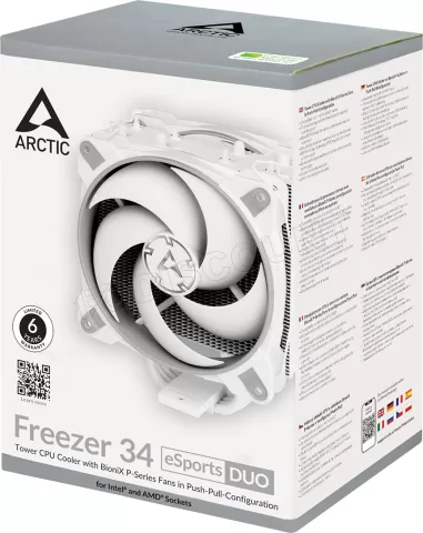 Photo de Ventilateur processeur Arctic Freezer 34 eSports Duo (Blanc/Gris)