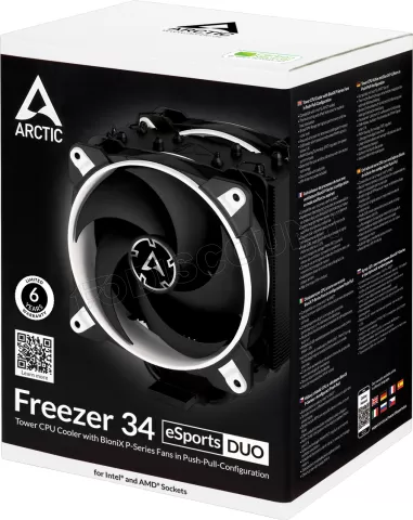 Photo de Ventilateur processeur Arctic Freezer 34 eSports Duo (Noir/Blanc)