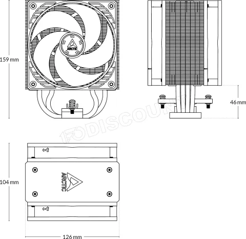 Photo de Ventilateur processeur Arctic Freezer 36 RGB (Blanc) Version SI