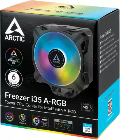 Photo de Ventilateur processeur Arctic Freezer i35 aRGB (Noir)