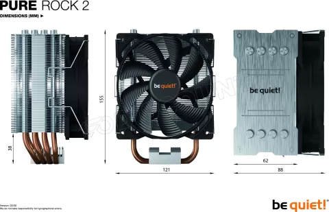 Photo de Ventilateur processeur Be Quiet Pure Rock 2 (Argent)