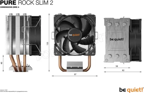 Photo de Ventilateur processeur Be Quiet Pure Rock Slim 2