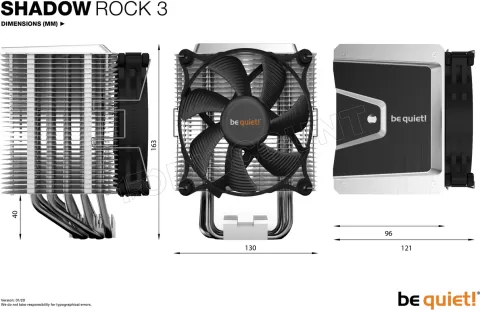 Photo de Ventilateur processeur Be Quiet Shadow Rock 3 (Noir)