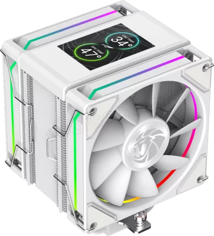 Photo de Ventilateur processeur Gamemax Sigma 620 LCD RGB (Blanc)