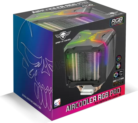 Photo de Ventilateur processeur Spirit of Gamer AirCooler Pro RGB (Noir)