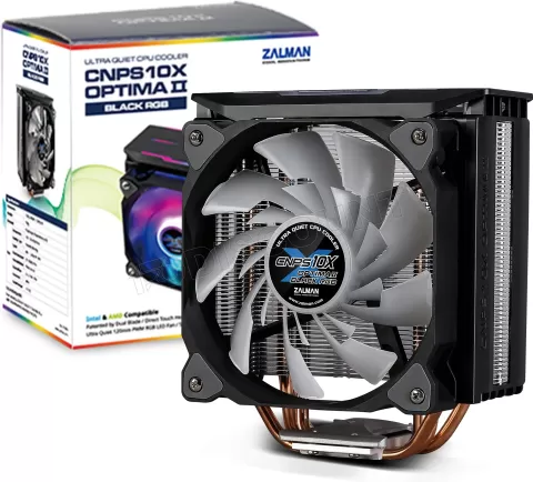 Photo de Ventilateur processeur Zalman CNPS10X Optima II RGB (Noir)