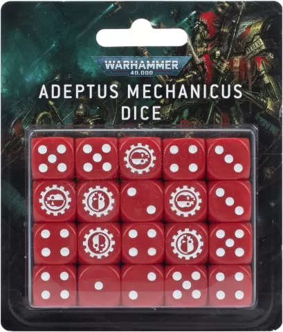 Photo de Warhammer 40k - Adeptus Mechanicus Dice Set