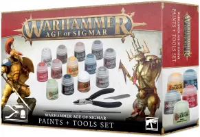 Photo de Warhammer AoS - Citadel Paint & Tools Set