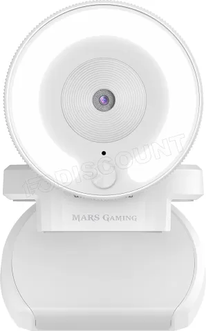 Photo de Webcam Mars Gaming MWPro Full HD rétroéclairé (Blanc)