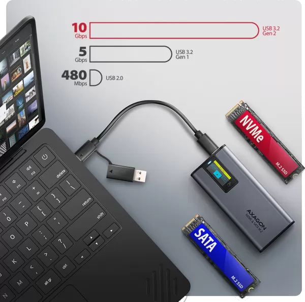 Boîtier externe avec écran intelligent intégré
