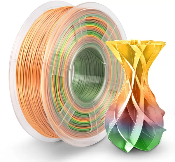 Filament Silk PLA 1,75mm - 1Kg (Rainbow)