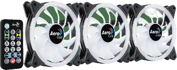 AEROCOOL Mirage 12 Pro A-RGB Ventilateur boitier PC 120mm (Pack de 3) avec  Quadrimedia