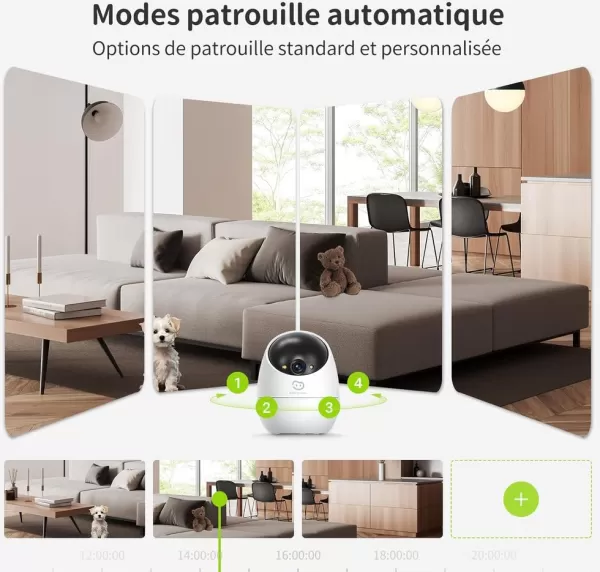 Une vue motorisée de la pièce