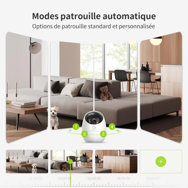 Une vue motorisée de la pièce